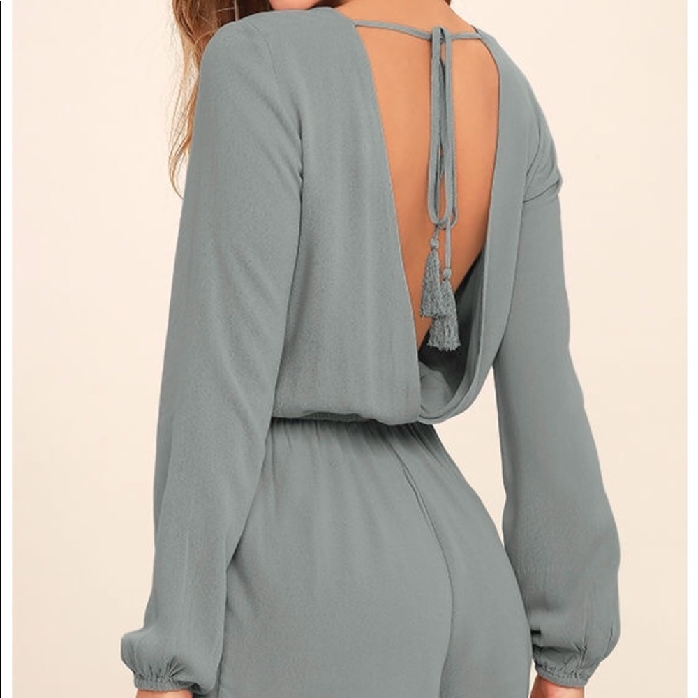 ⭐️BRAND NEW LULUS GREY ROMPER⭐️